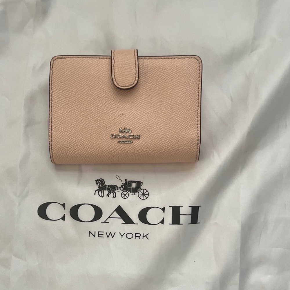 Coach Blush Pink Leather Wallet